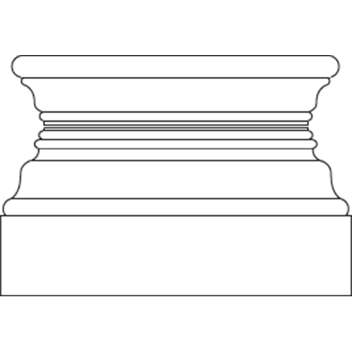 CAD Drawings Longshadow® Planters & Garden Ornaments, Classic Garden Ornaments, Ltd.® Plaza Pedestal Sections